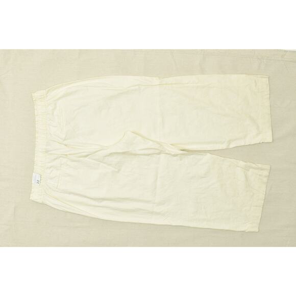 NWT Lane Bryant Women's Plus Size 22 Yellow Linen Blend Wide Leg Pants - Picture 2 of 8